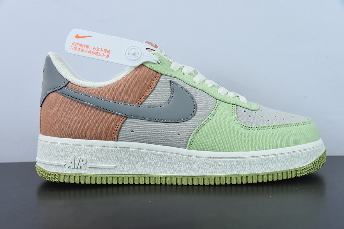 Nk Air Force 1'07 Low 灰青色布面 空军一号低帮休闲板鞋 货号：DG2296-015