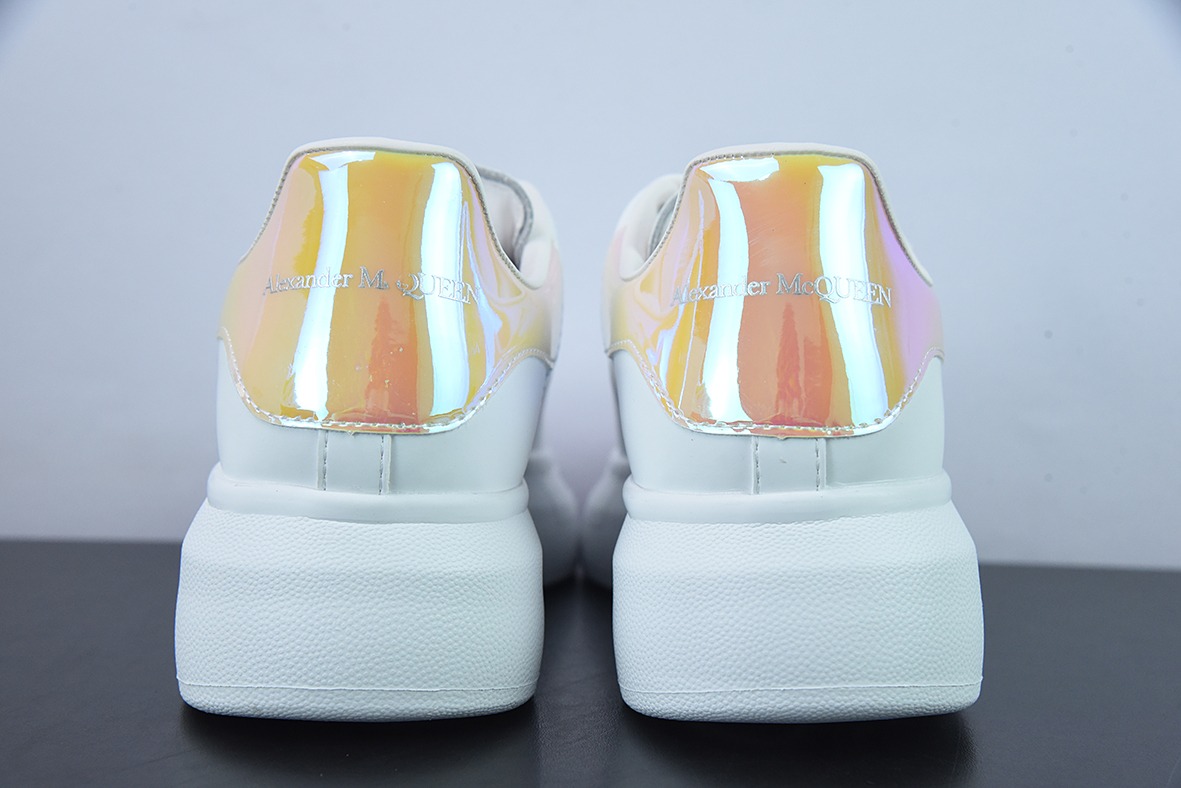 Alexander McQueen 麦坤亚历山大·麦昆 Sole Leather Sneakers低帮时装厚底休闲运动小白鞋