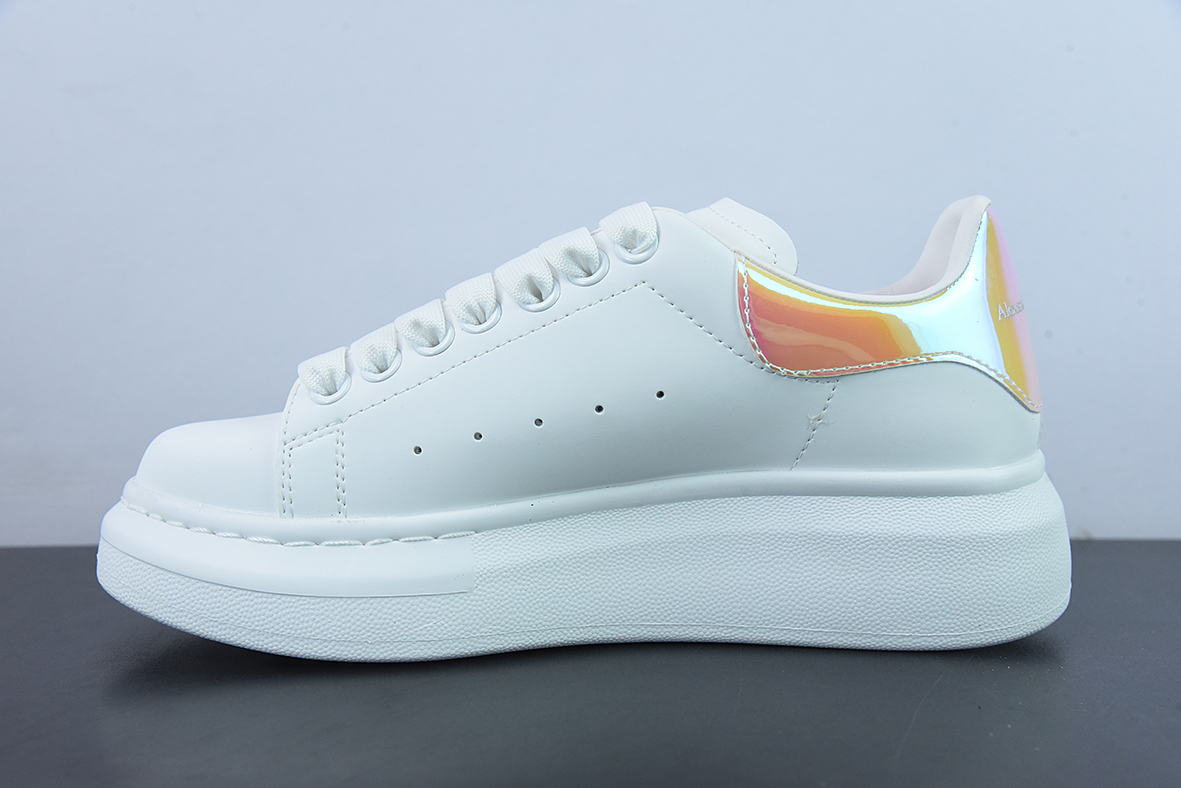 Alexander McQueen 麦坤亚历山大·麦昆 Sole Leather Sneakers低帮时装厚底休闲运动小白鞋
