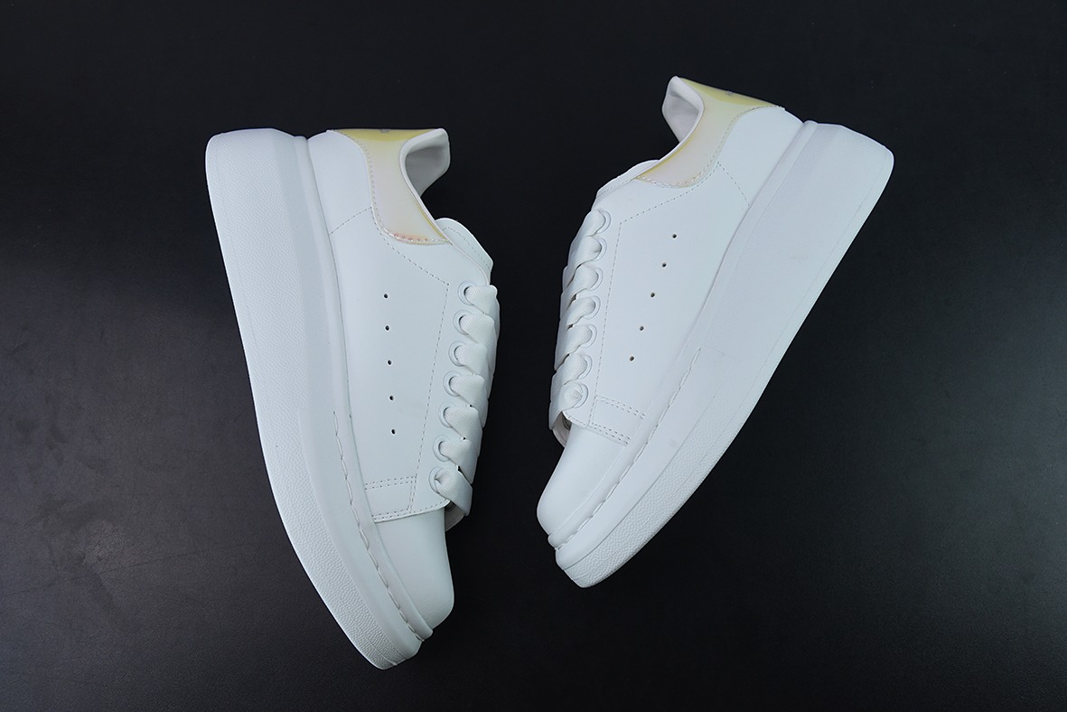Alexander McQueen 麦坤亚历山大·麦昆 Sole Leather Sneakers低帮时装厚底休闲运动小白鞋