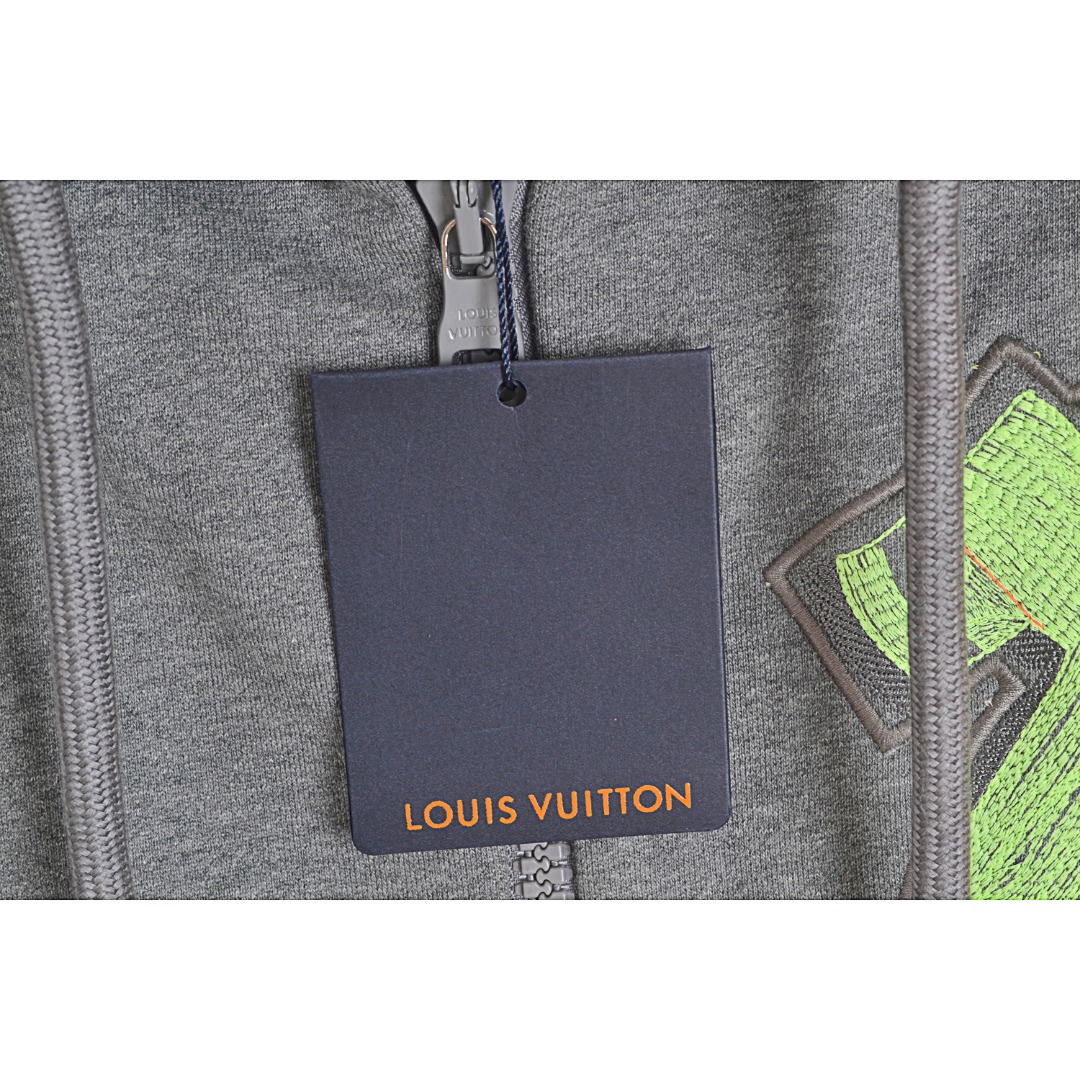 300 Louis Vuitton/路易威登 LV 22FW 幻彩刺绣连帽外套开衫