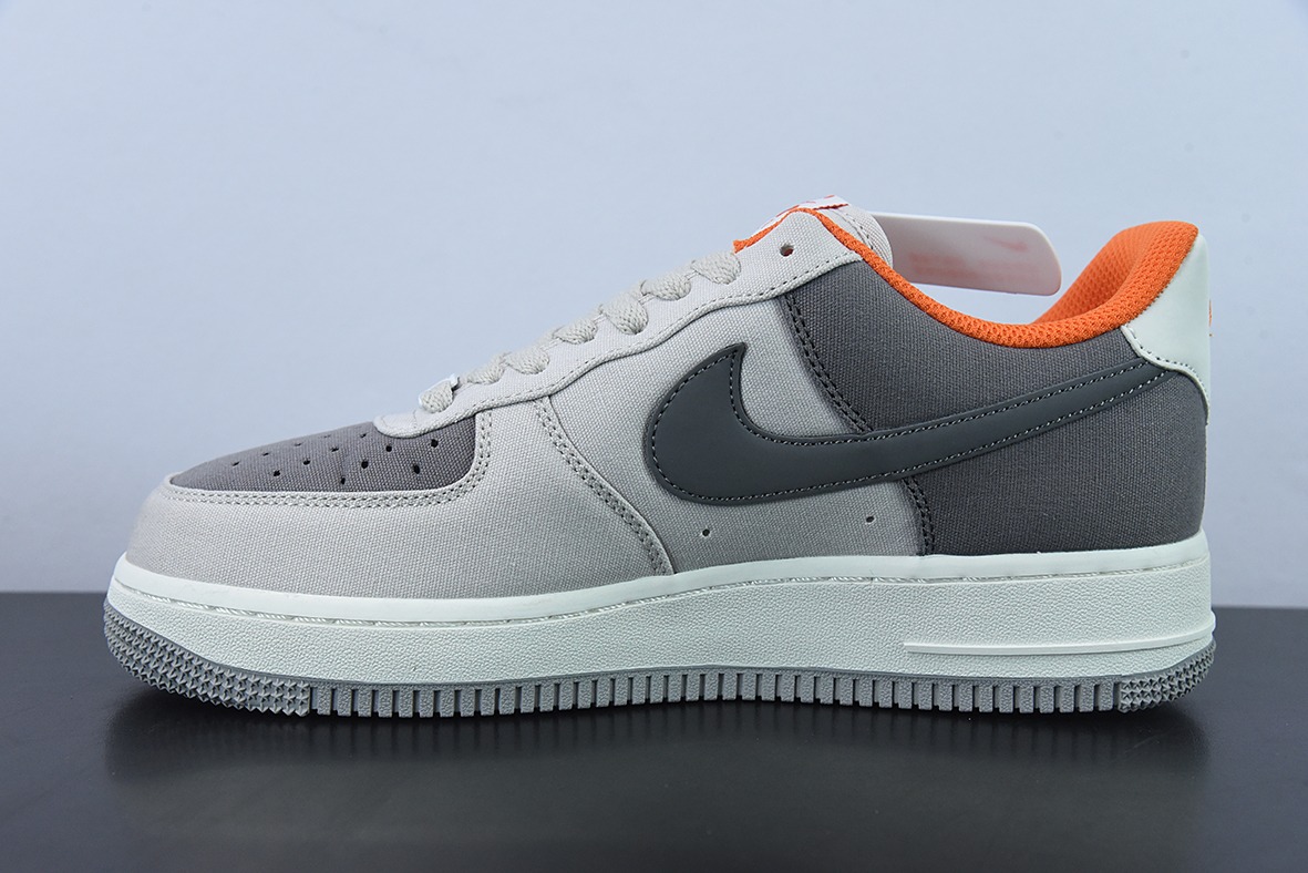 NK Air Force 1’07 Low QS"Grey/Dark Grey/Orange"空军一号经典低帮百搭休闲运动板鞋 DG2296-016