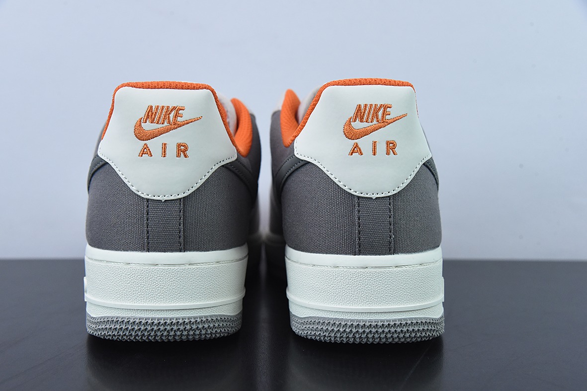 NK Air Force 1’07 Low QS"Grey/Dark Grey/Orange"空军一号经典低帮百搭休闲运动板鞋 DG2296-016
