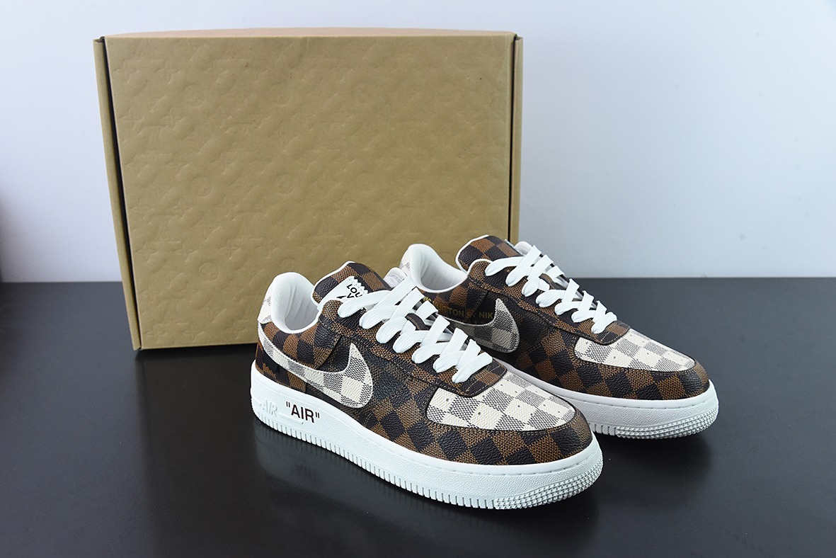 LVx Nk Air Force 1 Low 路易斯威登驴牌LV联名 空军一号低帮男女同款运动鞋