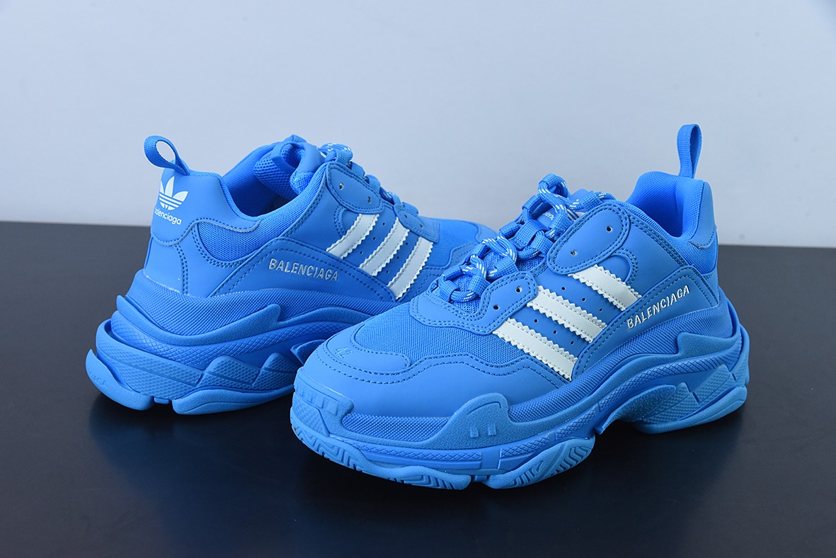 Adidas x 巴黎世家Balenciaga Triple S  巴黎世家联名老爹鞋货号：710021 W2FW1 1003