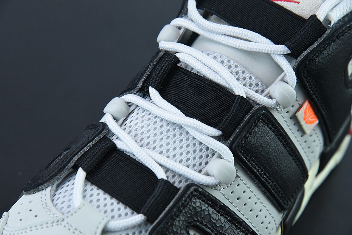 Q01W4 纯原Air More Uptempo 复古灰黑橙男女同款运动鞋官方 货号：DX3360 001