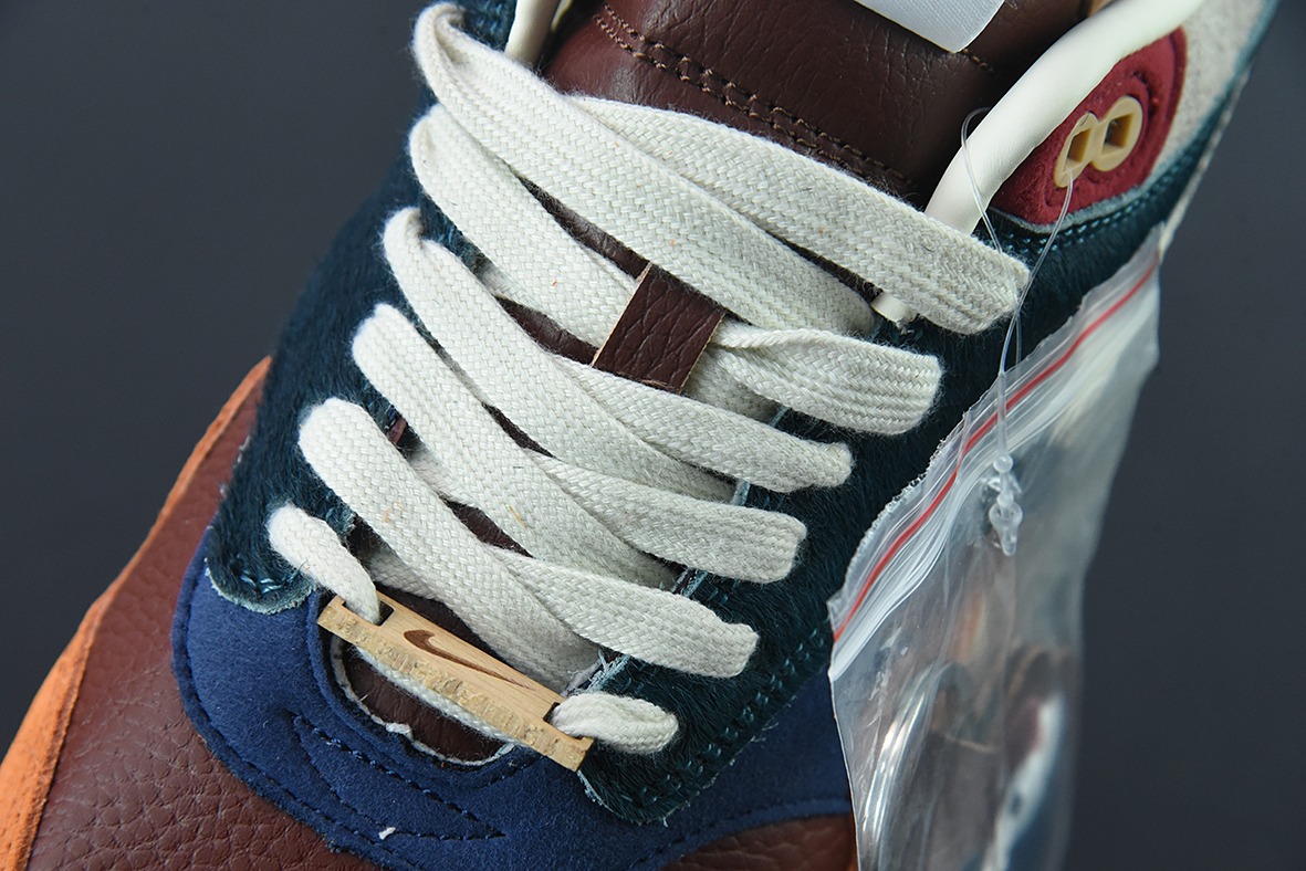 Nike Air Max 1 SP "Won-Ang" 复古休闲跑步鞋 棕蓝鸳鸯 货号：DQ8475-800