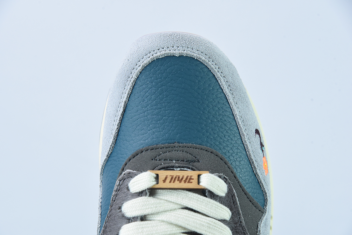KASINA x Air Max 1"Won-Ang Grey"初代复古气垫百搭休闲运动慢跑鞋“灰蓝鸳鸯” 货号：DQ8475 001