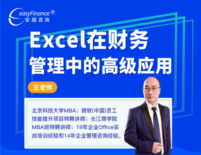 【网课·《 安越咨询-Excel在财务管理中的高级应用》】