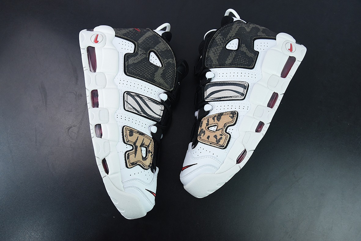 Air More Uptempo GS"Animal"皮蓬一代系列经典高街百搭休闲运动文化篮球鞋“皮革白动物园”货号：DZ4843-100