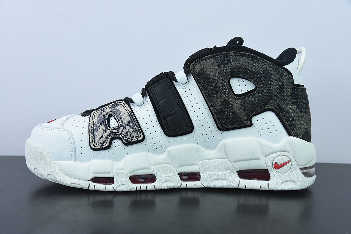 Air More Uptempo GS"Animal"皮蓬一代系列经典高街百搭休闲运动文化篮球鞋“皮革白动物园”货号：DZ4843-100