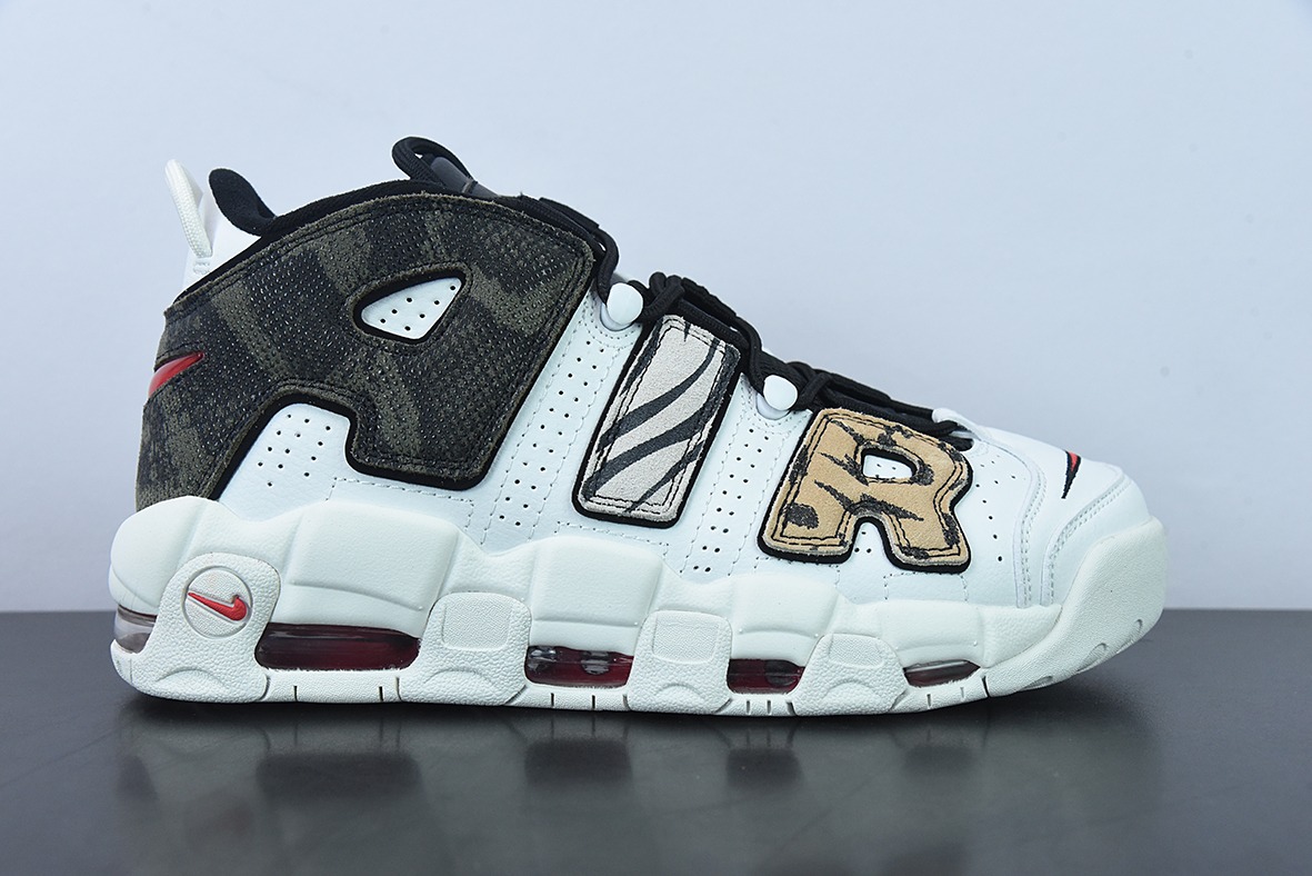 Air More Uptempo GS"Animal"皮蓬一代系列经典高街百搭休闲运动文化篮球鞋“皮革白动物园”货号：DZ4843-100
