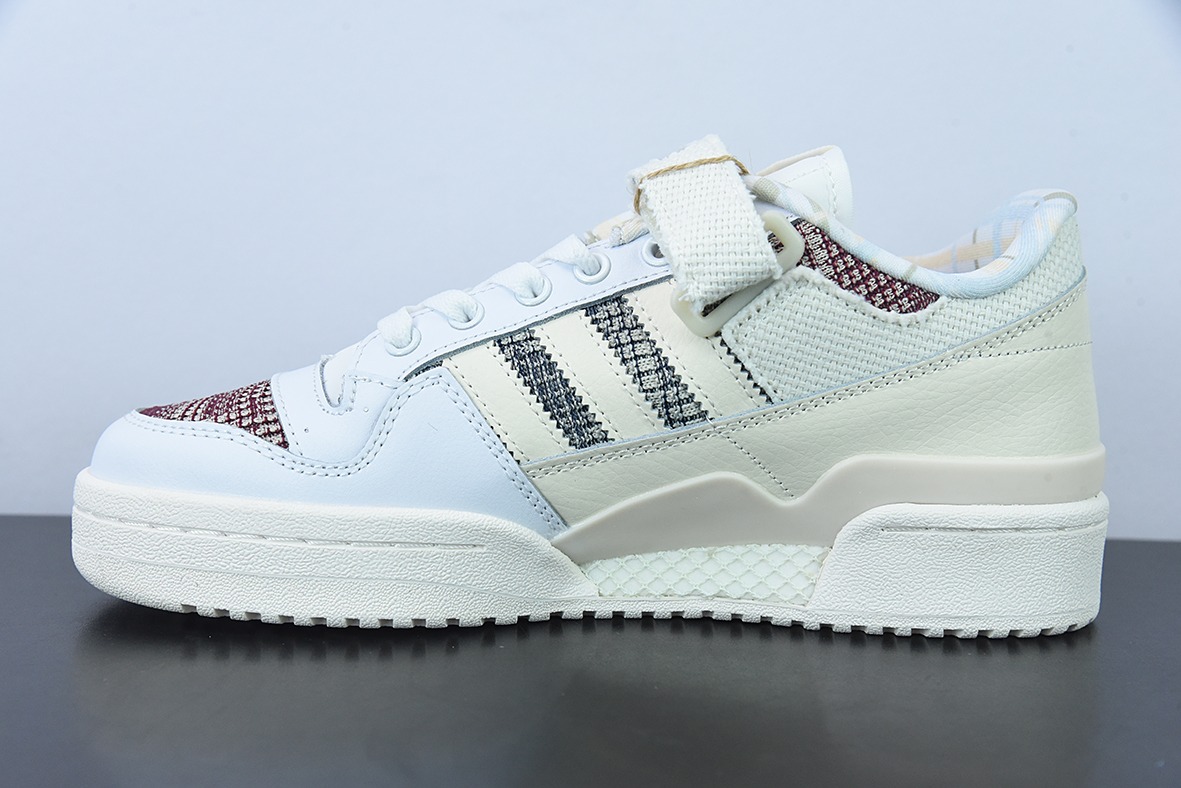 阿迪达斯Adidas三叶草 Originals Forum 84 Low 罗马系列魔术贴低帮复古系带百搭休闲运动板鞋”GX2174