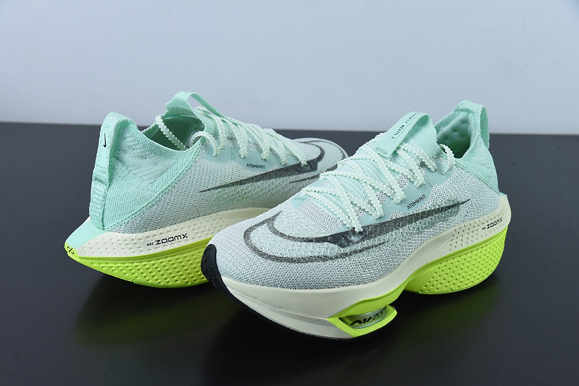Nike Air Zoom Alphafly NEXT% 2 Proto 马拉松3.0高性能跑鞋/白绿 薄荷绿DV9422-300