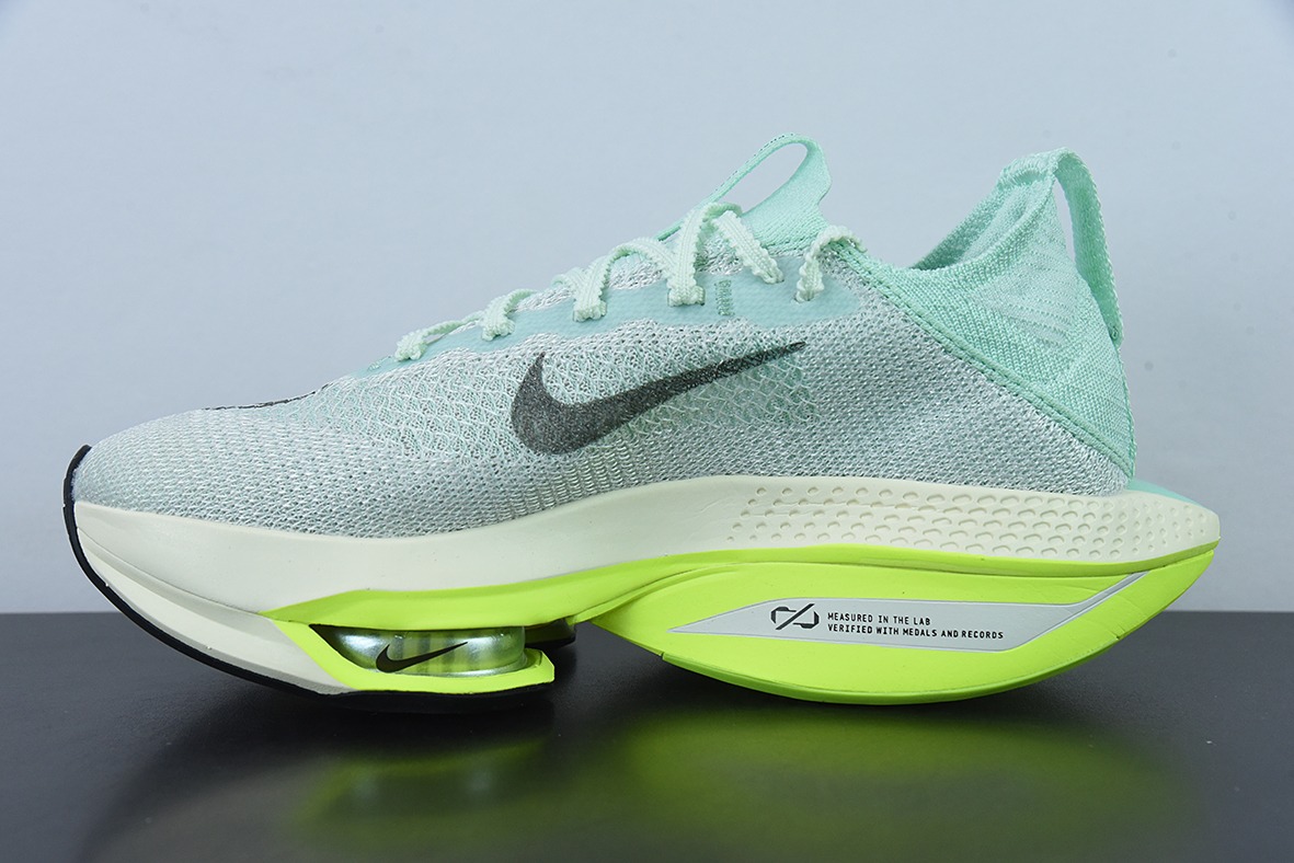 Nike Air Zoom Alphafly NEXT% 2 Proto 马拉松3.0高性能跑鞋/白绿 薄荷绿DV9422-300