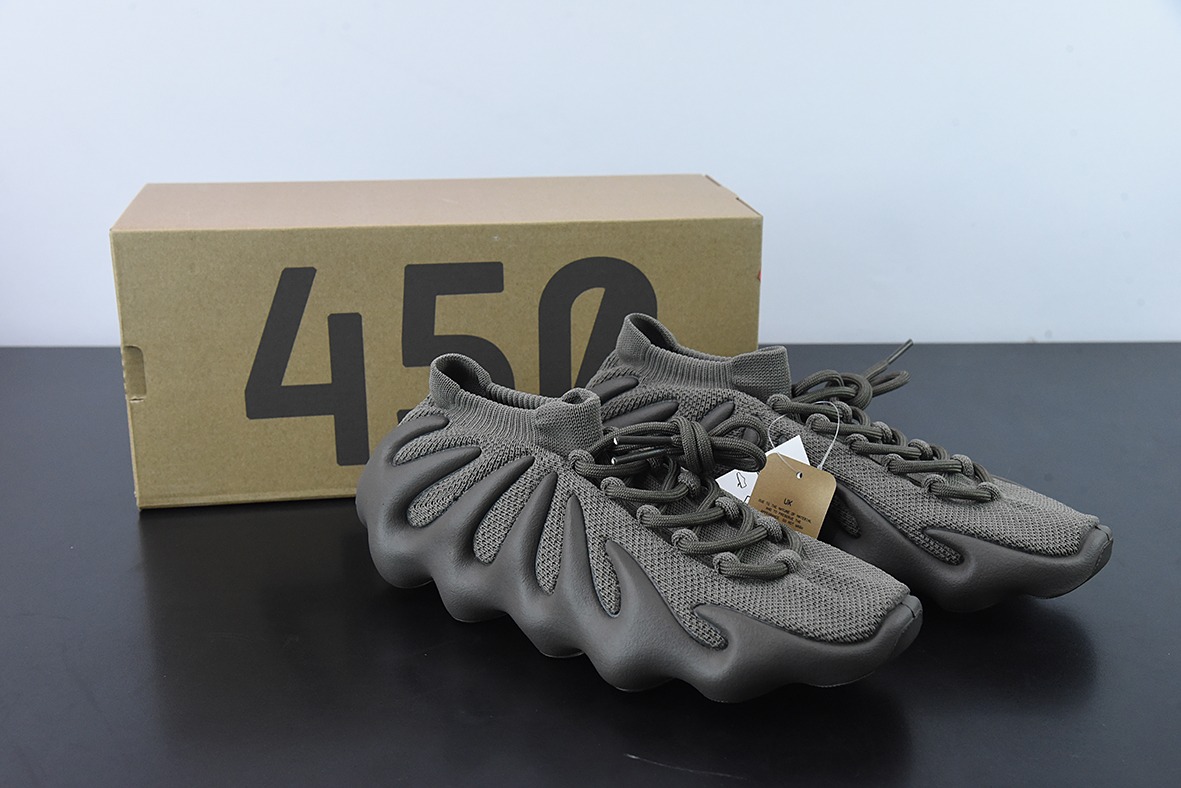 AD 阿迪Yeezy 450 " Cinder " 侃爷椰子450 贾斯丁比伯同款 编织袜套鞋 GX9662