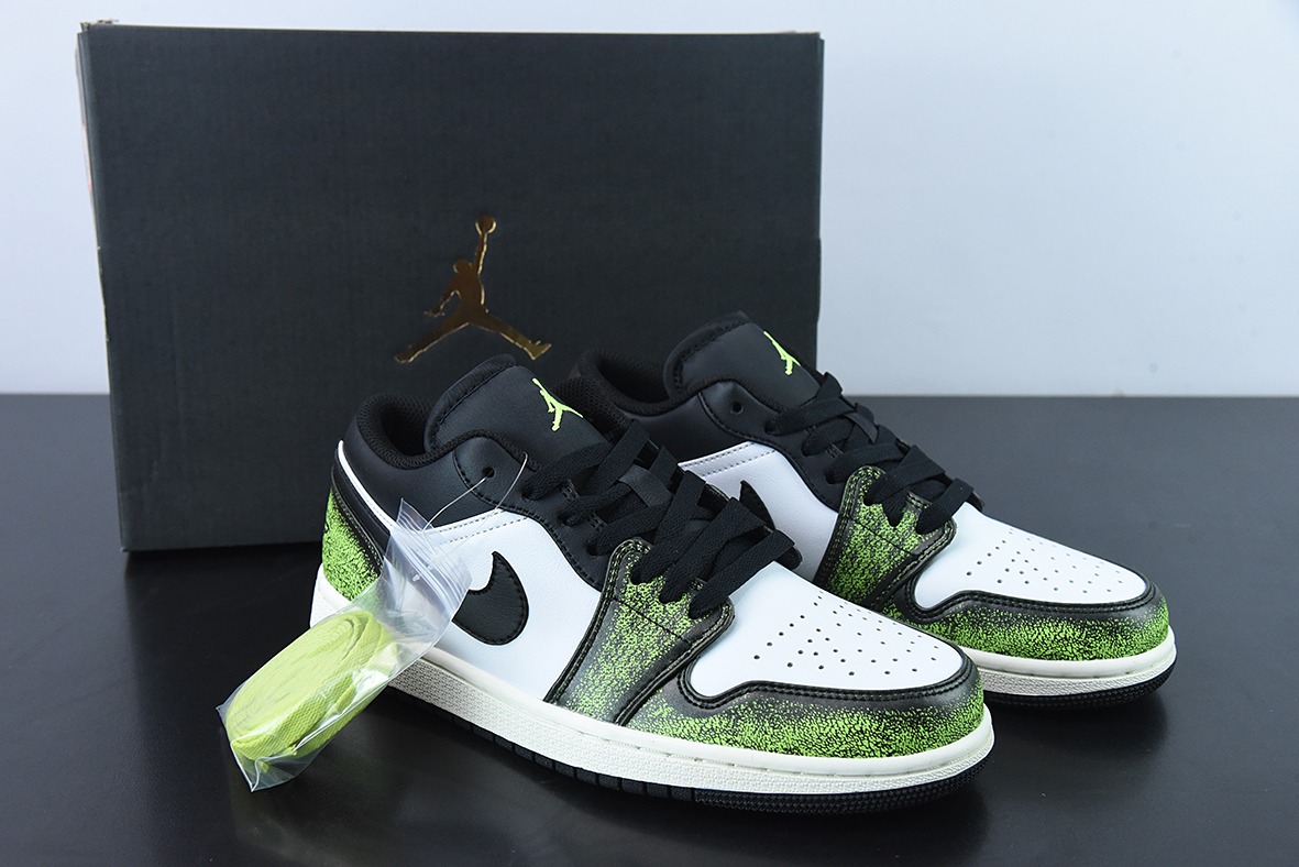 Air Jordan 1 Low "Wear Away" AJ1 乔1森林绿运动鞋 货号;DN3705-003