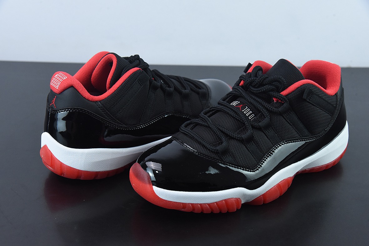 Air Jordan 11 Retro Low AJ11 黑红男士运动鞋 货号：528895-012