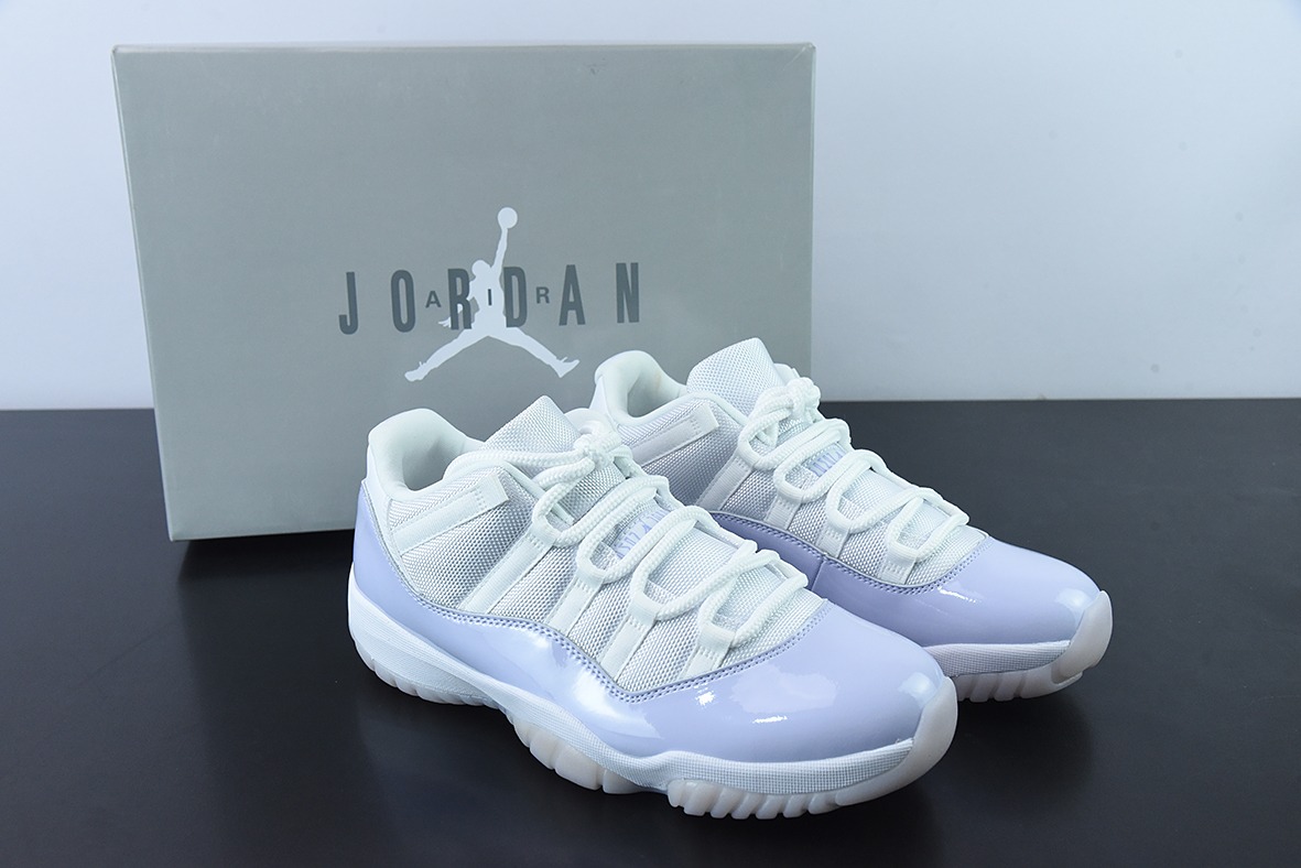 Air Jordan AJ11 Retro Low"Pure Violet"白紫罗兰低帮运动鞋  货号：AH7860-101