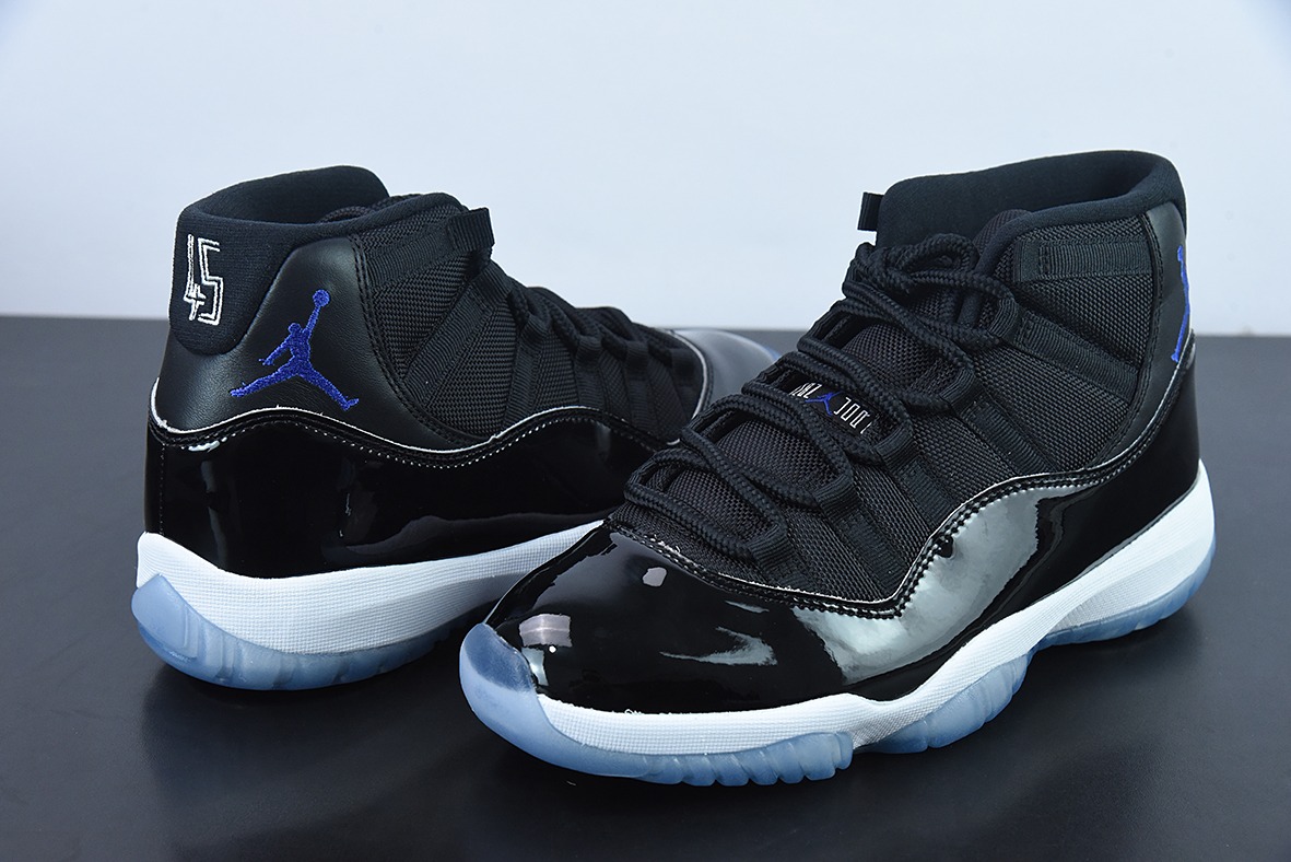 Air Jordan 11 AJ11 乔丹11代高帮篮球鞋/大灌篮 黑蓝 经典款 货号： 378037-003