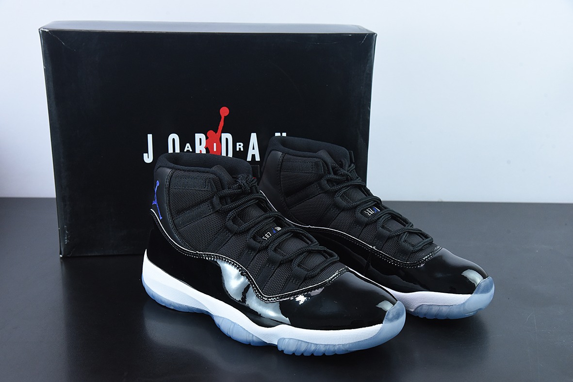 Air Jordan 11 AJ11 乔丹11代高帮篮球鞋/大灌篮 黑蓝 经典款 货号： 378037-003