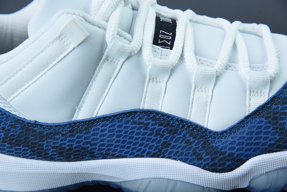 Air Jordan 11 AJ11 乔丹11代Retro Low 蓝蛇低帮男士运动鞋 货号：CD6846-102