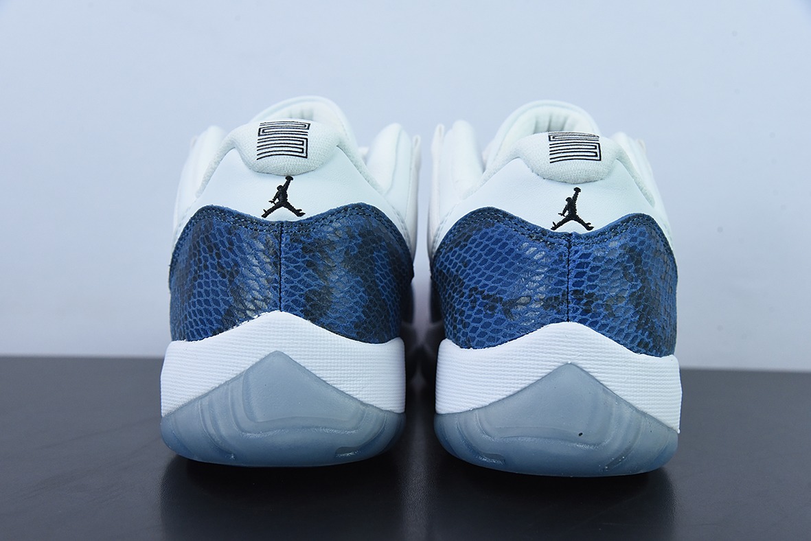 Air Jordan 11 AJ11 乔丹11代Retro Low 蓝蛇低帮男士运动鞋 货号：CD6846-102
