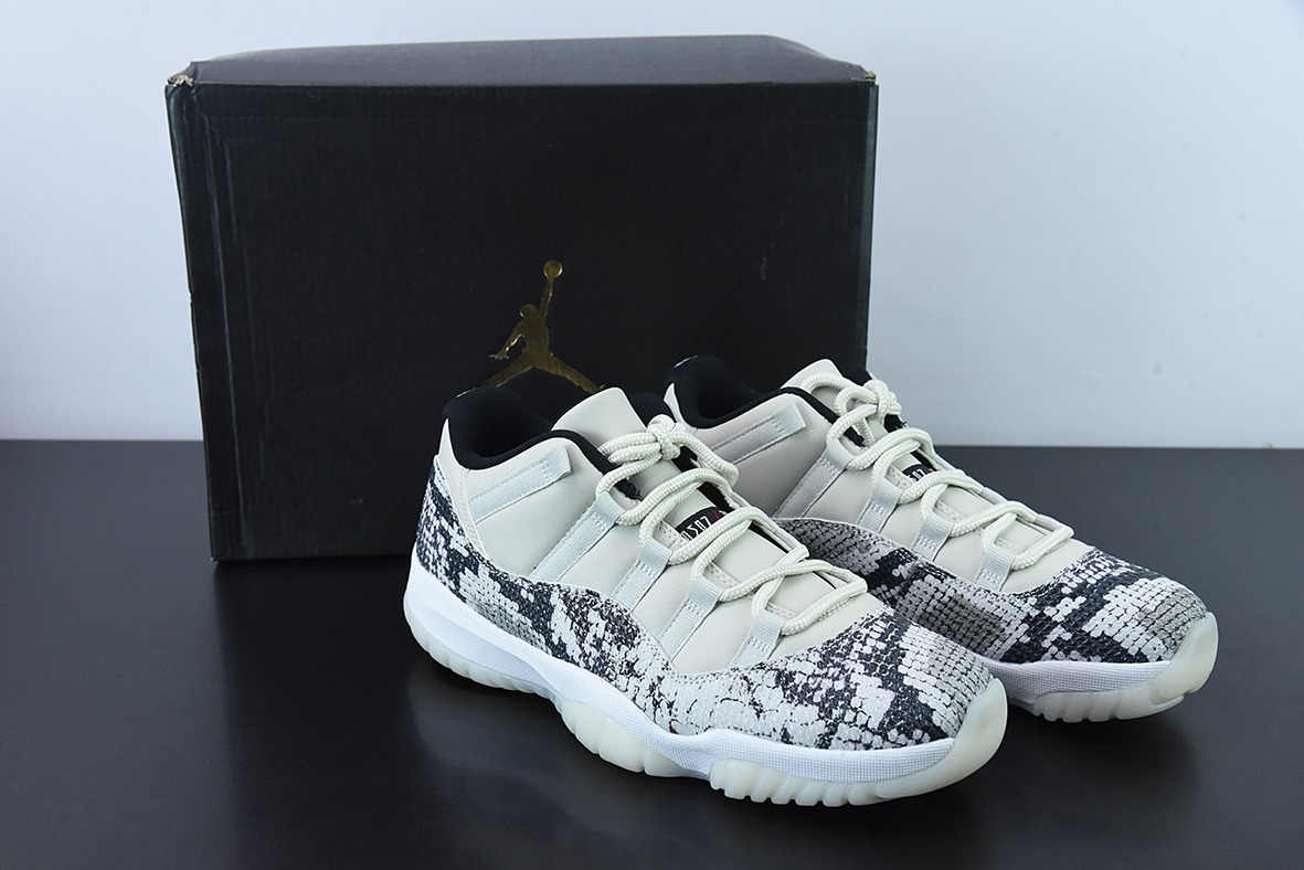 Air Jordan 11 Retro Low 白蛇低帮男士运动鞋 货号：CD6846-002