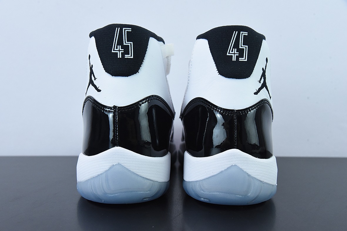 Air Jordan 11 Retro 黑白康扣高帮男士篮球鞋 货号：378037-100