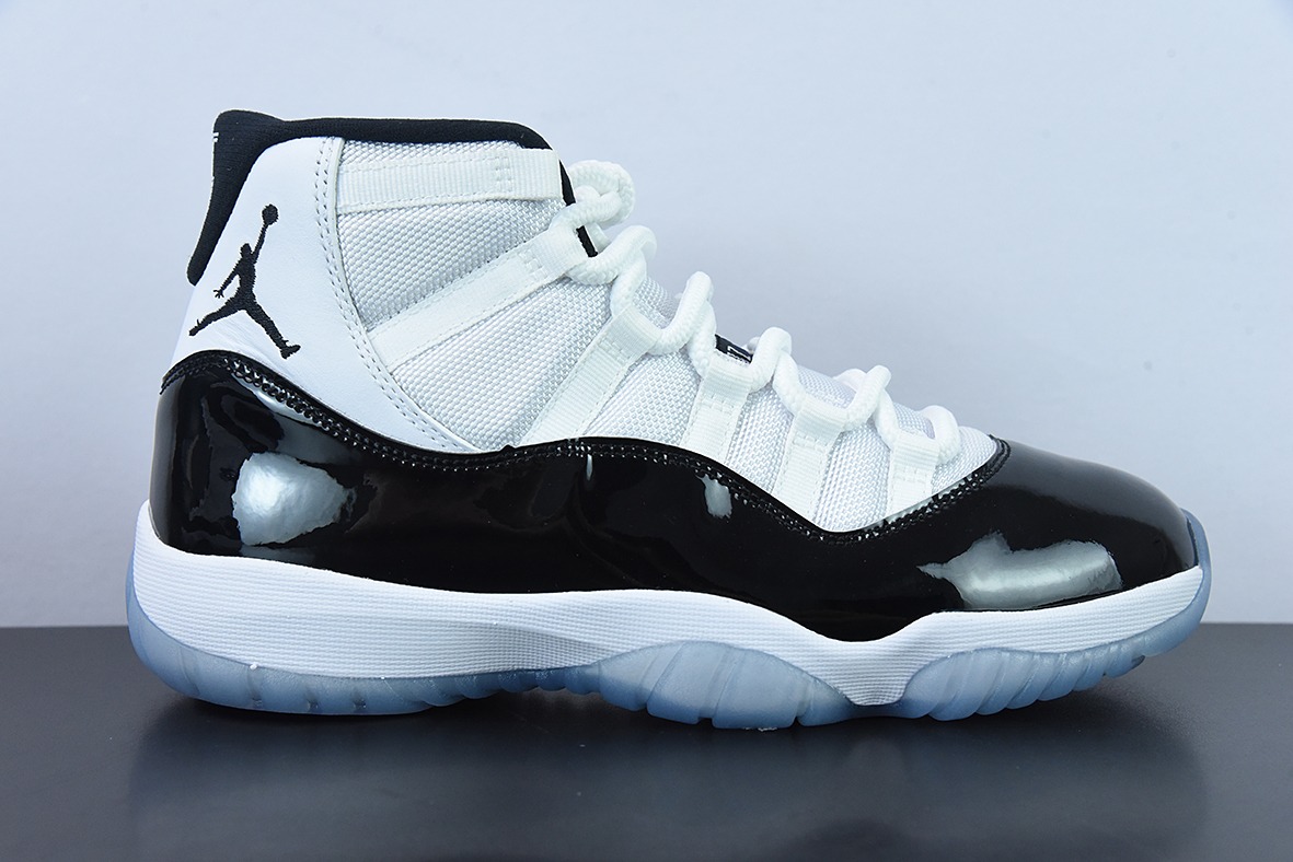 Air Jordan 11 Retro 黑白康扣高帮男士篮球鞋 货号：378037-100