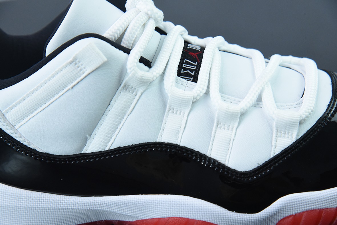 Air Jordan 11 " Concord Bred " AJ11乔11 低帮 康扣黑红货号： AV2187-160