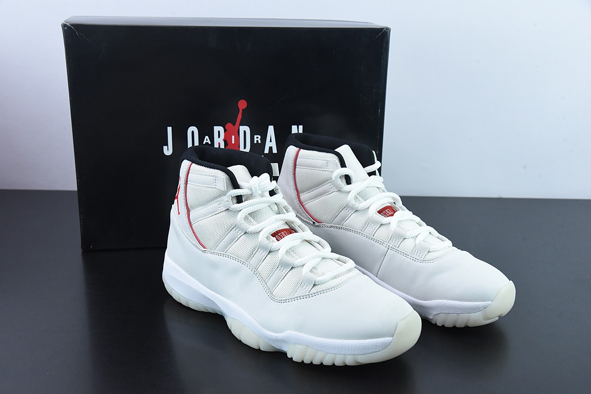 Air Jordan AJ11乔11 " Platinum Tint" 兔八哥高帮男士篮球鞋 货号： 378037-016