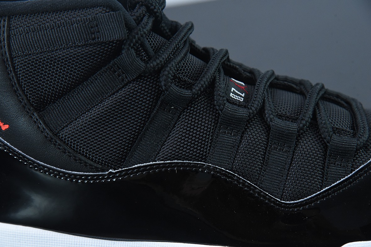 Air Jordan 11 Bred 高帮男士篮球鞋 黑红 货号：378037 061