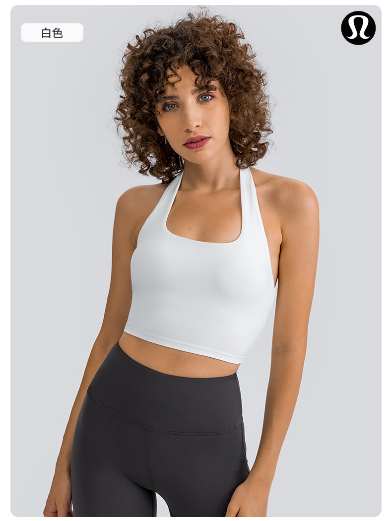 Lululemon tank yoga white and purple