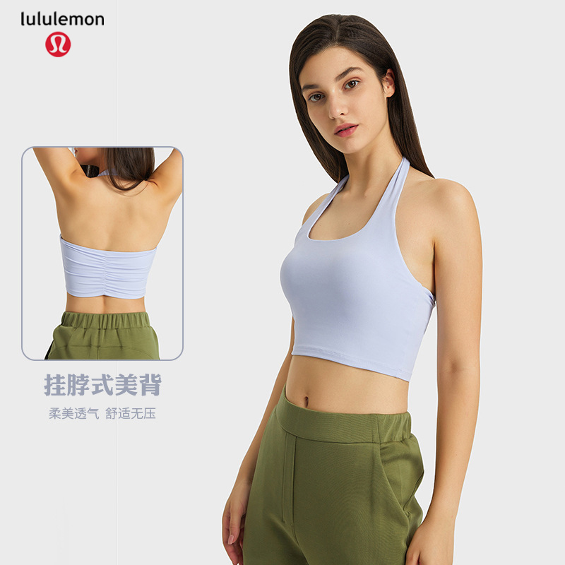 Lululemon tank yoga white and purple