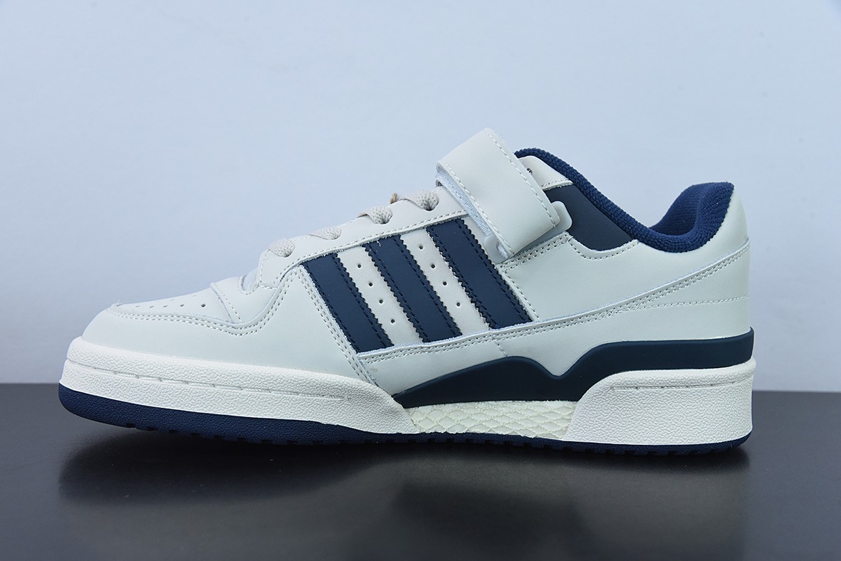 阿迪达斯Adidas三叶草 Originals Forum 84 Low 罗马系列魔术贴低帮复古系带百搭休闲运动板鞋GY6553