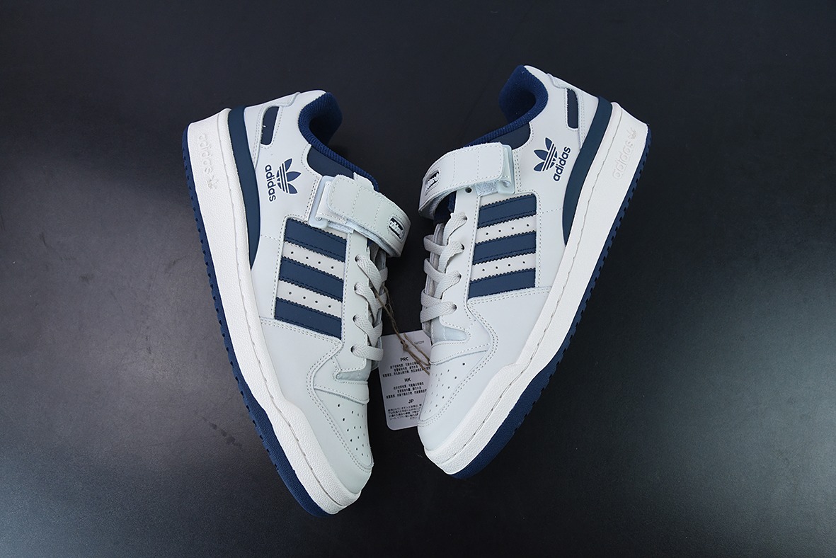 阿迪达斯Adidas三叶草 Originals Forum 84 Low 罗马系列魔术贴低帮复古系带百搭休闲运动板鞋GY6553