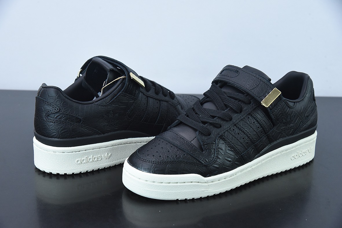 阿迪达斯Adidas三叶草 Originals Forum 84 Low 罗马系列魔术贴低帮复古系带百搭休闲运动板鞋HP5550