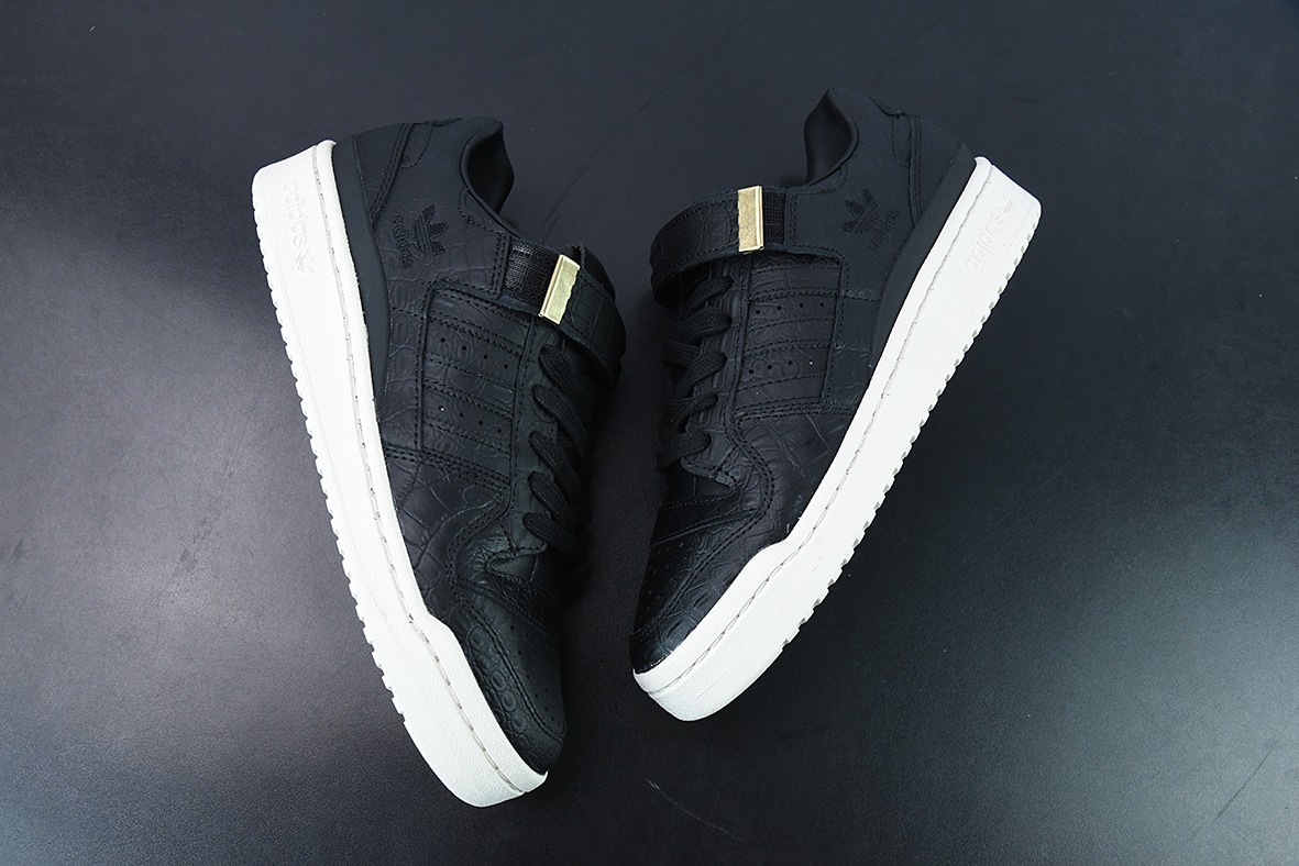阿迪达斯Adidas三叶草 Originals Forum 84 Low 罗马系列魔术贴低帮复古系带百搭休闲运动板鞋HP5550