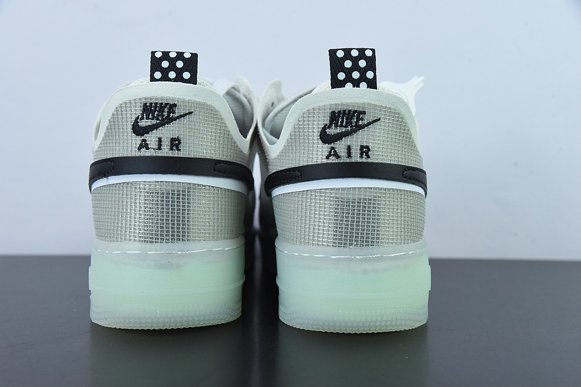 Nike Air Force 1 Low 灰绿双勾解构 空军一号低帮运动休闲百搭板鞋 货号：DM0573-001