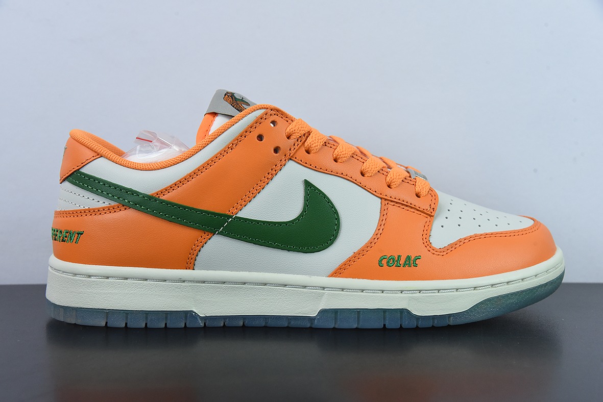 NIKE SB Dunk low FAMU橙绿大蛇联名男女同款运动鞋 官方货号: DR6188 800