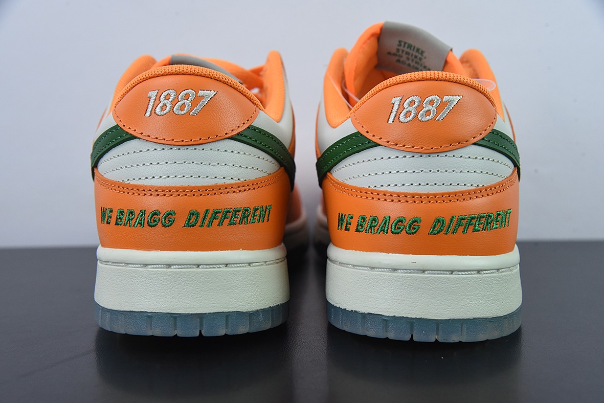 NIKE SB Dunk low FAMU橙绿大蛇联名男女同款运动鞋 官方货号: DR6188 800