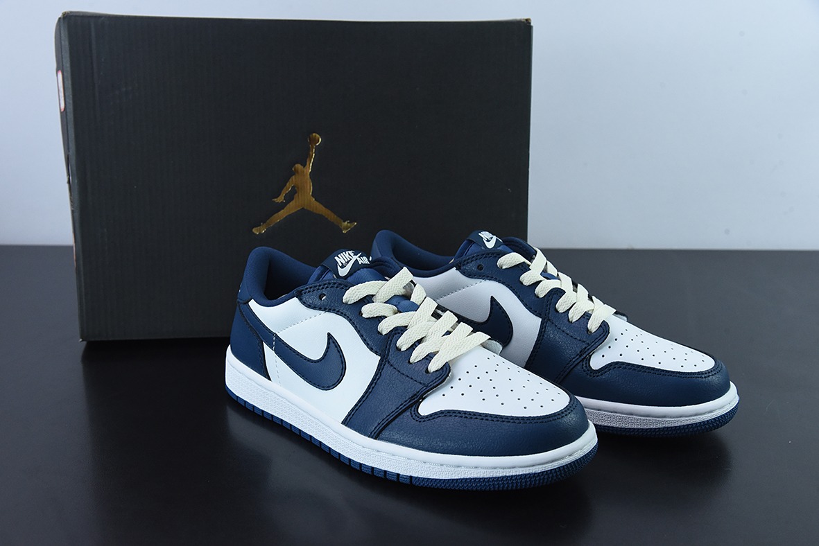 Air Jordan 1 Low AJ1 乔1白蓝 低帮休闲板鞋 货号：CZ0790-065