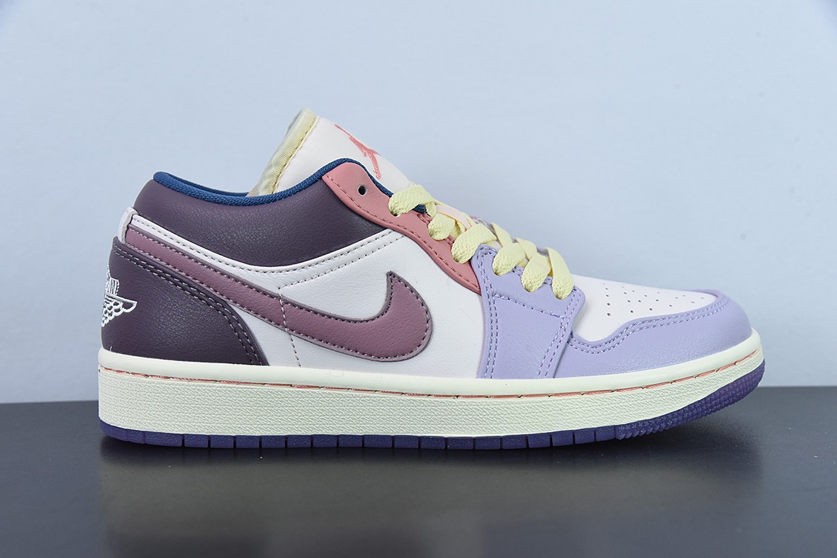 Air Jordan 1 Low"Easter"乔1 乔丹1代低帮粉紫女士休闲板鞋 彩蛋  复活节 货号：DZ2768-651