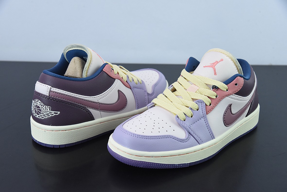 Air Jordan 1 Low"Easter"乔1 乔丹1代低帮粉紫女士休闲板鞋 彩蛋  复活节 货号：DZ2768-651
