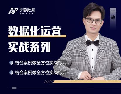 【网课·《宁静数据化运营-宁静数据分析系统课程