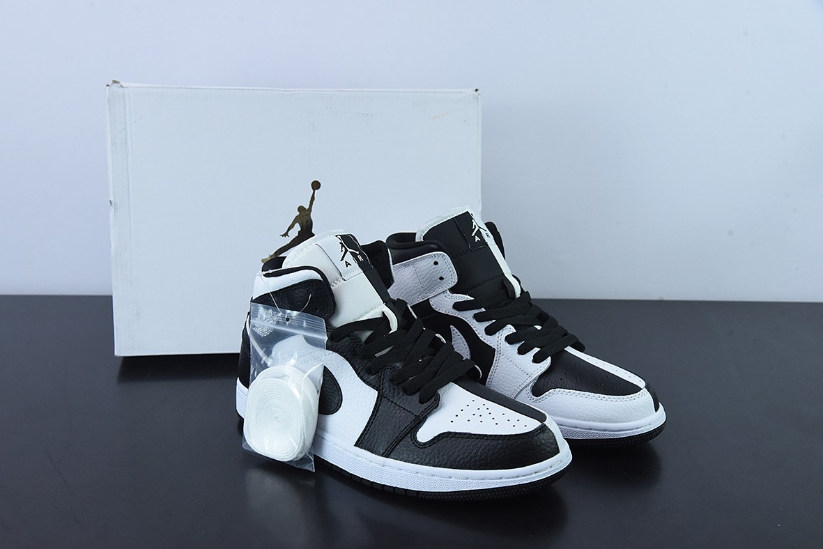 Air Jordan 1 Mid  “黑白阴阳”中邦系列篮球鞋 货号：DR0501 101