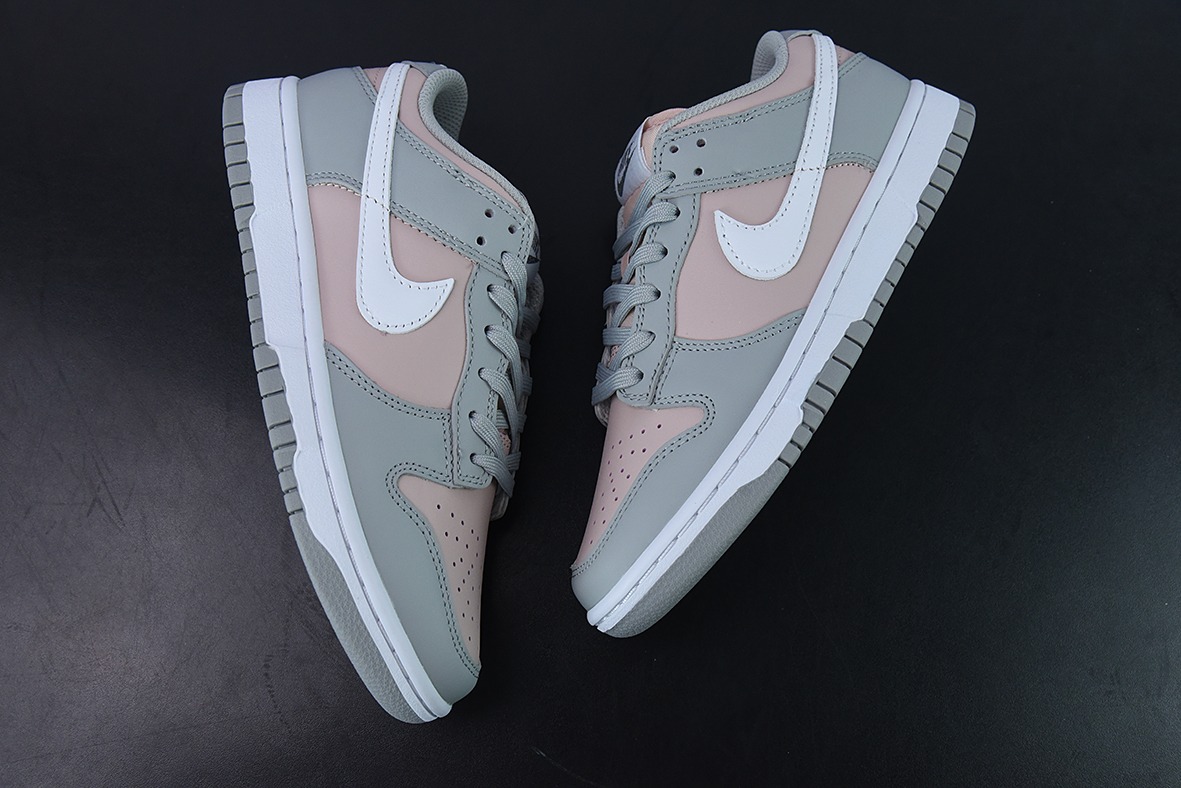 NK Dunk Low "Pink/Grey" 复古百搭低帮休闲板鞋 粉灰拼接货号:DM8329-600