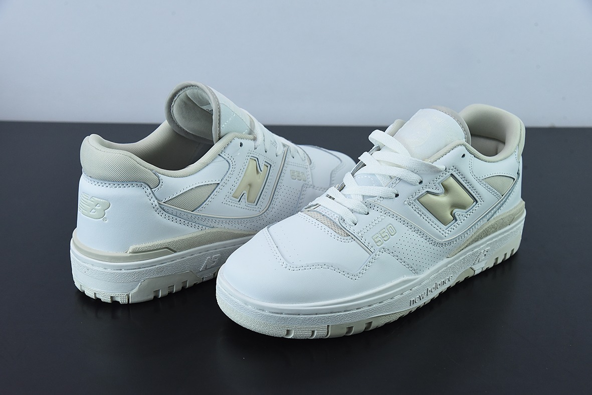 New Balance BB550纯原系列 新平衡皮面中性休闲跑鞋 官方货号: BBW550WS
