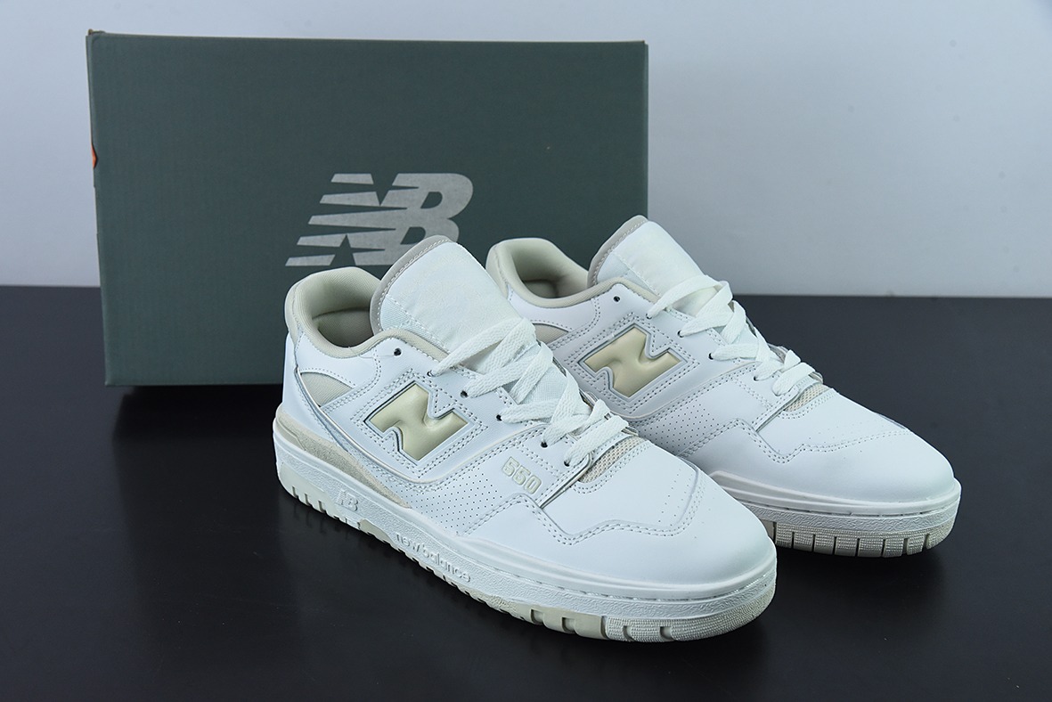 New Balance BB550纯原系列 新平衡皮面中性休闲跑鞋 官方货号: BBW550WS